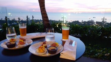 リージェントフーコック　リージェントクラブのプール夕景、そしてカクテルタイム（ベトナム フーコック島旅行 その10)