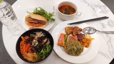 ソウル金浦空港 SKY HUB LOUNGEでビビンバ朝食 そしてアシアナ航空ラウンジも少しだけ（週末弾丸ソウル旅行2025年1月 その7）